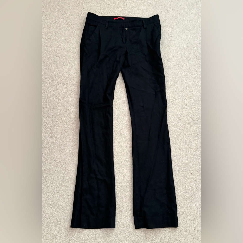 Authentic Prada Wool Black Pants